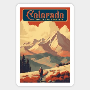 Colorado Hiking Magnet